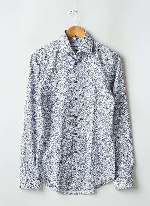 Chemise manches longues manches longues blanc SEIDEN STICKER homme
