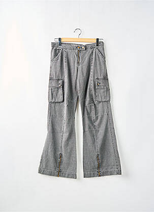 Pantalon cargo coupe droite taille normale gris BLEND femme