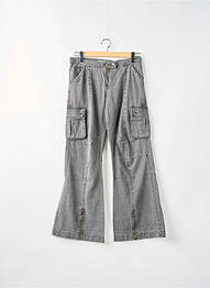 Pantalon cargo coupe droite taille normale gris BLEND femme