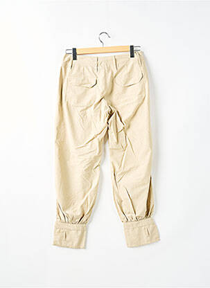 Pantalon droit fermeture zippée sous rabat boutonné taille normale beige BE YOU K femme