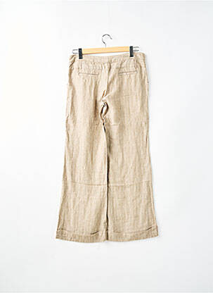 Pantalon large fermeture zippée sous rabat boutonné taille normale beige CHILLI PEPPER femme