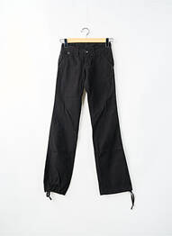 Pantalon droit fermeture zippée sous rabat boutonné taille normale noir NAVY LOÏS femme