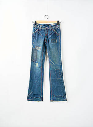 Jeans coupe droite taille normale taille normale bleu TEDDY SMITH femme