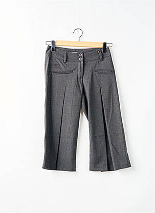 Pantacourt coupe droite gris PAKO LITTO femme