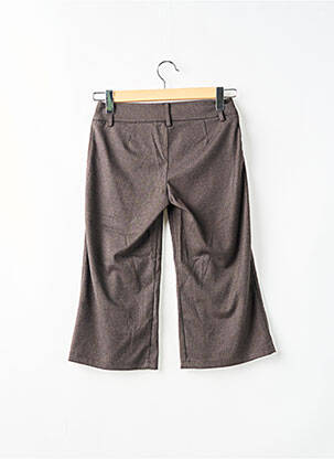 Pantacourt coupe droite marron PAKO LITTO femme