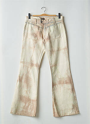 Pantalon flare taille normale taille normale beige ENERGIE femme