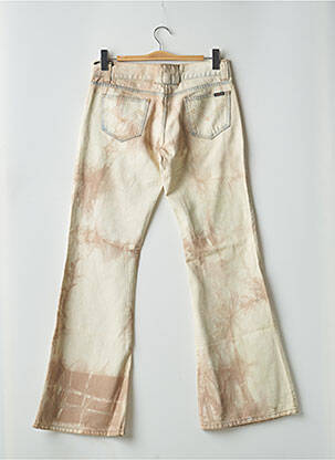 Pantalon flare taille normale taille normale beige ENERGIE femme