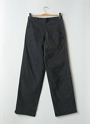 Pantalon droit tissage popeline taille normale noir RWD femme