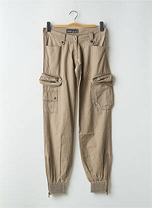 Pantalon cargo poches taille basse beige RWD homme