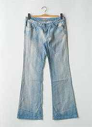 Jeans bootcut poches taille basse bleu SCHOOL RAG femme