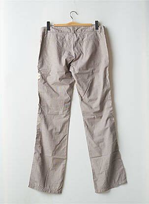 Pantalon droit tissage popeline taille basse gris SCHOOL RAG femme