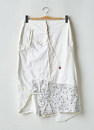 Jupe mi-longue coupe évasée blanc BE YOU K femme
