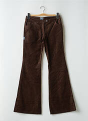 Pantalon flare marron TIM BARGEOT pour femme seconde vue