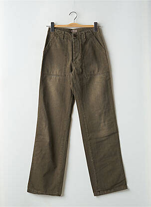 Pantalon droit taille normale taille normale vert TEDDY SMITH homme