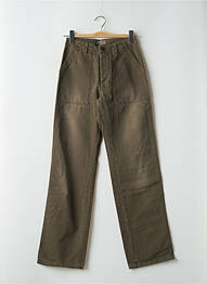 Pantalon droit taille normale taille normale vert TEDDY SMITH homme
