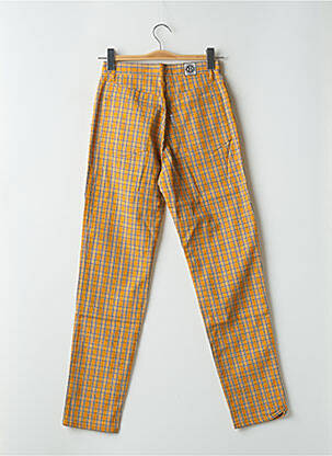 Pantalon slim stretch taille haute jaune BONAVENTURE femme