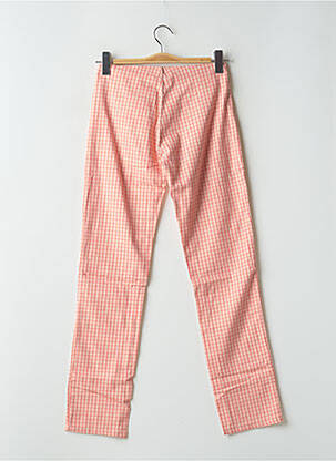 Pantalon slim tissage popeline taille normale rose MANLY POP femme