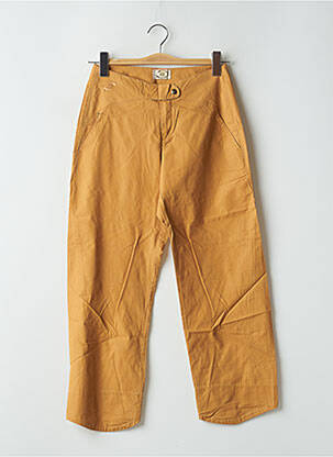 Pantacourt coupe droite taille normale orange BE YOU K femme