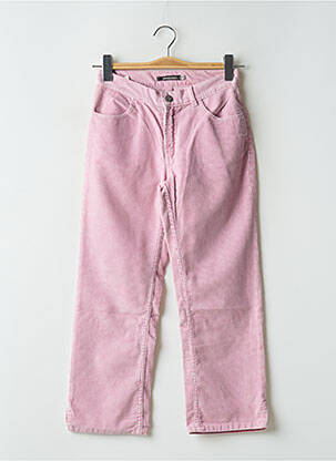 Pantacourt coupe droite taille normale rose SCHOOL RAG femme