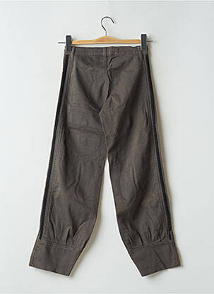 Pantalon droit tissage popeline taille normale gris LA BRIGADA INTERNACIONAL femme