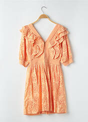 Robe mi-longue orange H&M pour femme seconde vue