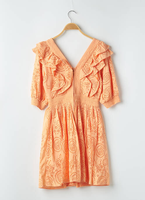 Robe mi-longue orange H&M pour femme
