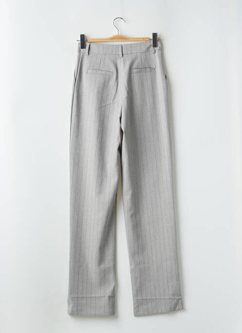 Pantalon droit stretch taille haute gris LOAVIES femme
