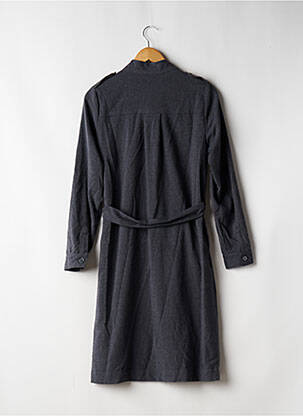 Robe mi-longue manches longues manches longues gris LA REDOUTE femme
