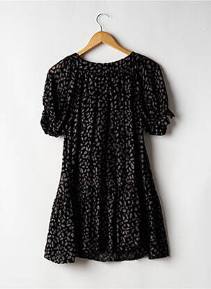 Robe courte manches courtes manches courtes noir MANOUSH femme