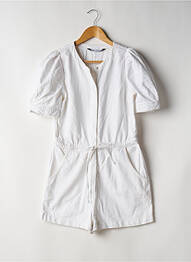 Combishort poches manches courtes blanc ZARA femme