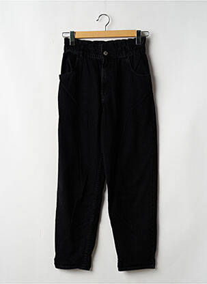 Jeans coupe droite taille haute taille haute noir ZARA femme