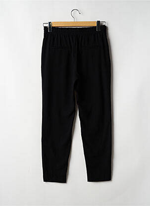 Pantalon droit tissage crêpe taille normale noir ZARA femme