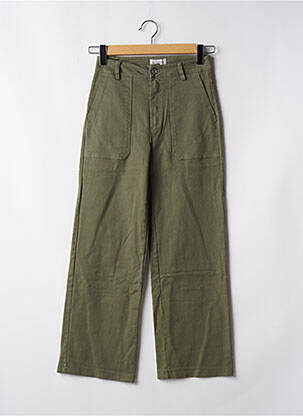 Pantalon droit vert LES IMPATIENTES pour femme