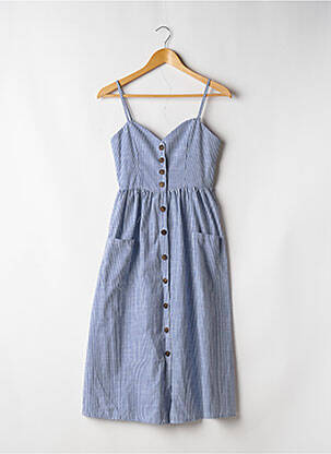 Robe mi-longue bleu SANS MARQUE pour femme