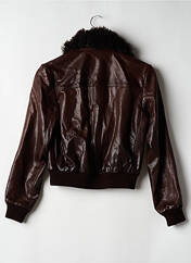 Veste en cuir marron REDSKINS pour femme seconde vue