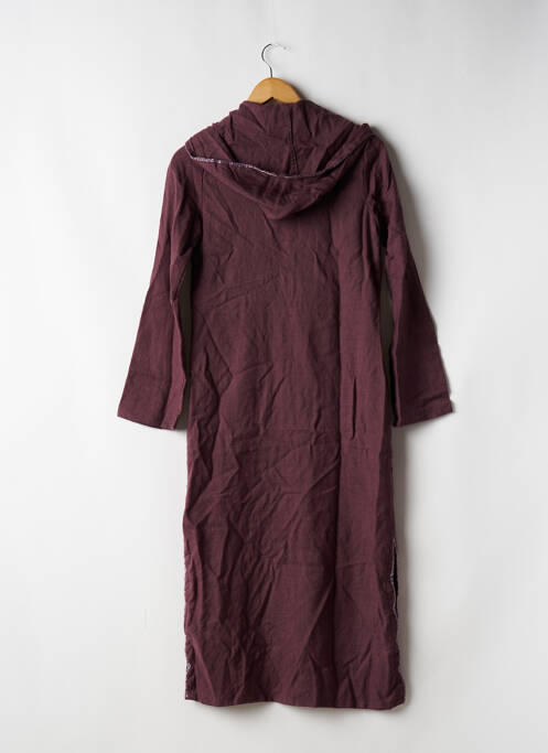 Robe mi-longue manches longues manches longues violet ANTIK BATIK femme
