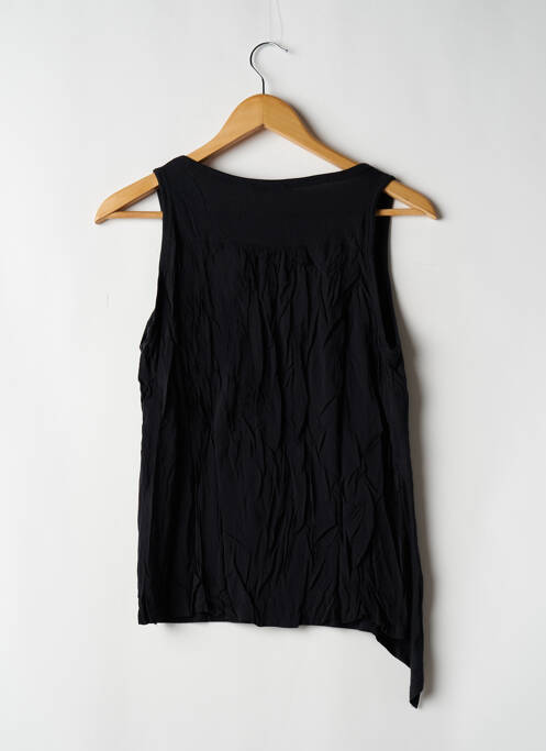 Top tissage jersey sans manche noir ZARA femme