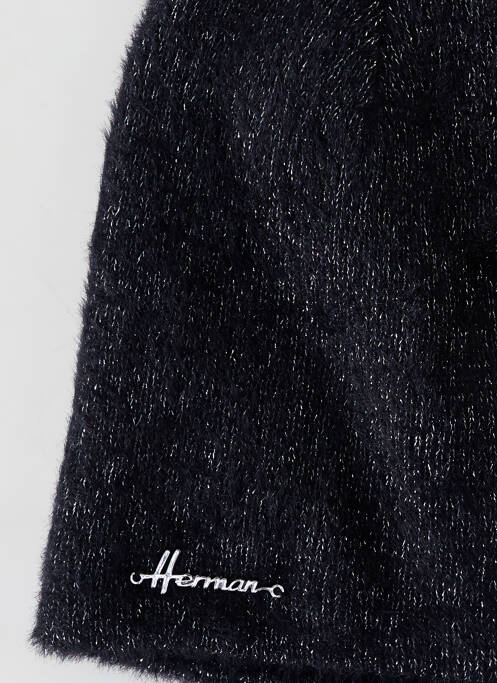 Bonnet noir HERMAN pour femme