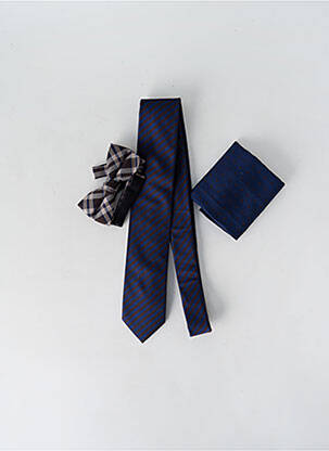 Cravate imprimé rayures bleu JACK & JONES homme
