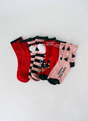 Chaussettes rouge VERO MODA pour femme seconde vue