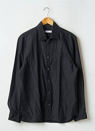 Chemise manches longues poches noir MANGO homme