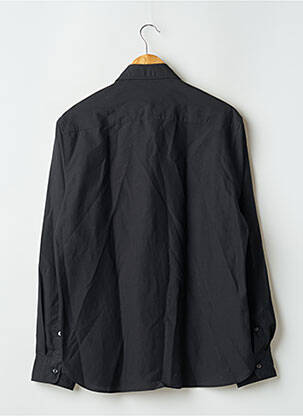 Chemise manches longues poches noir MANGO homme