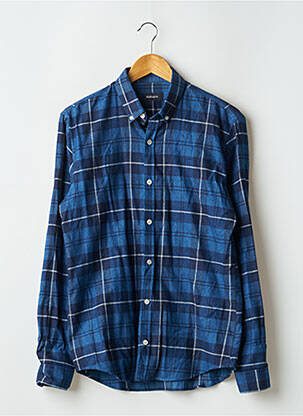Chemise manches longues manches longues bleu BALIBARIS homme