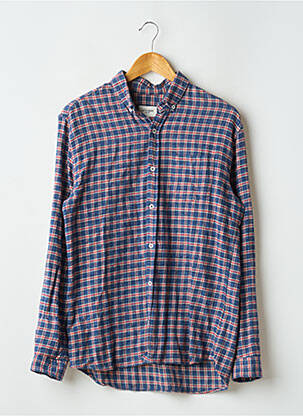 Chemise manches longues manches longues bleu OCTOBRE homme