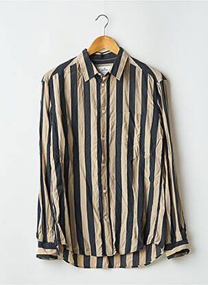 Chemise manches longues poches beige H&M homme