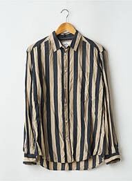 Chemise manches longues poches beige H&M homme