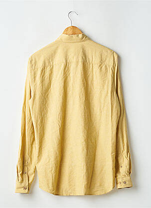 Chemise manches longues poches jaune OCTOBRE homme