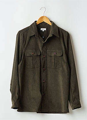 Chemise manches longues poches vert SIR PLUS homme