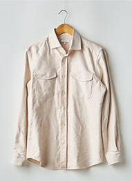 Chemise manches longues poches beige REISS homme