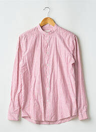 Chemise manches longues manches longues rouge OCTOBRE homme